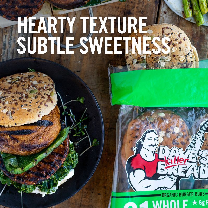 slide 3 of 16, Dave's Killer Bread Organic 21 Whole Grain & Seeds Hamburger Buns - 16oz, 16 oz