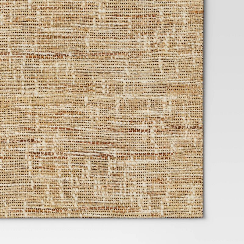 slide 3 of 3, 108"x14" Hamp Table Runner Natural - Threshold™, 1 ct