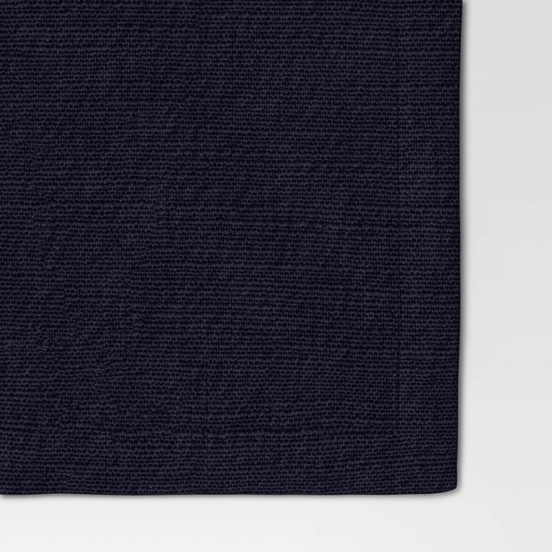 slide 3 of 3, 4pk Cotton Easy Care Napkins Dark Blue - Threshold™, 4 ct