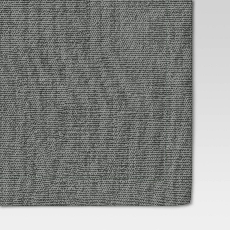 slide 3 of 3, 4pk Cotton Easy Care Napkins Gray - Threshold™: Solid Traditional Cloth Napkins, Machine Washable, 18"x18", 4 ct