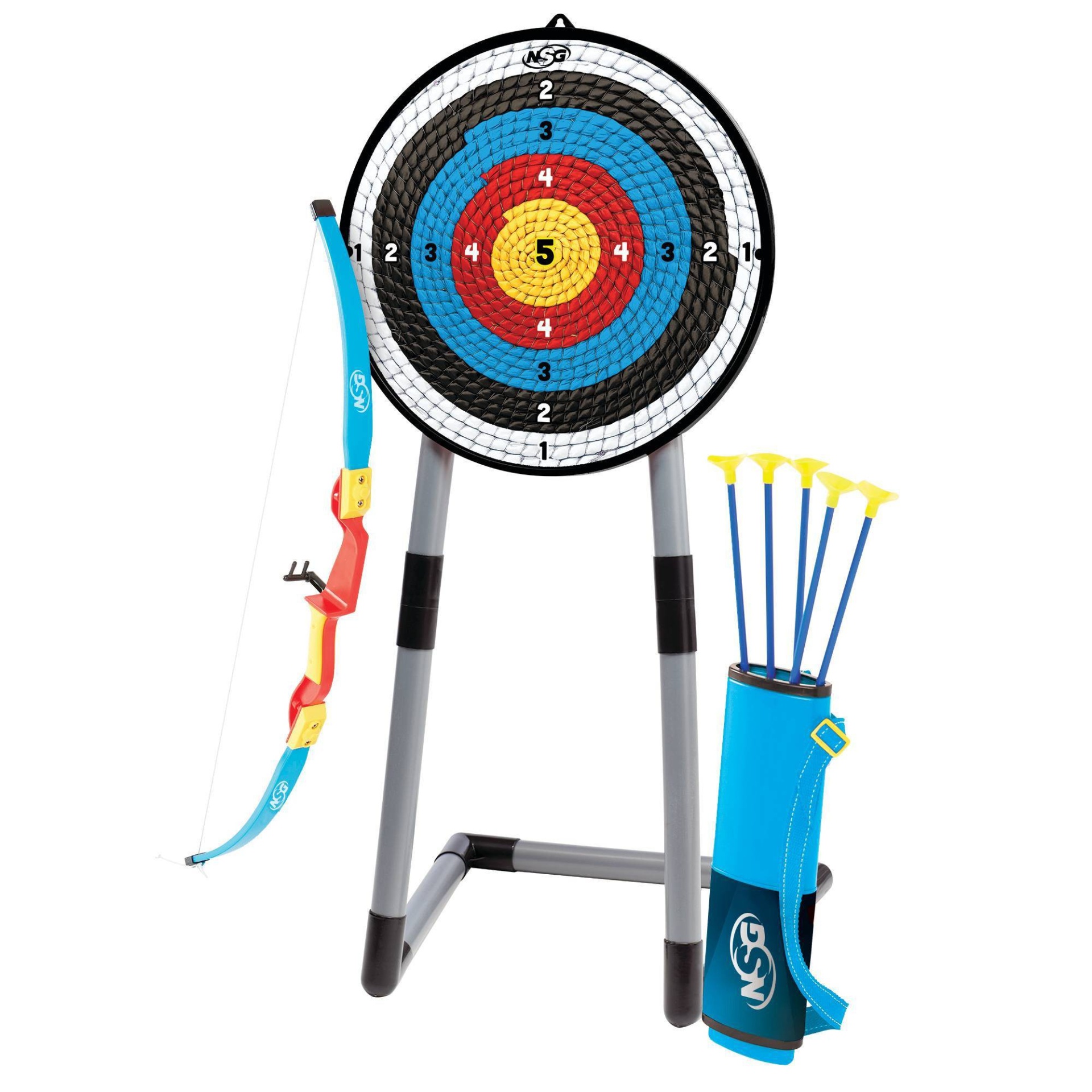 slide 1 of 6, NSG Junior Archery Game Set with Target, 1 ct