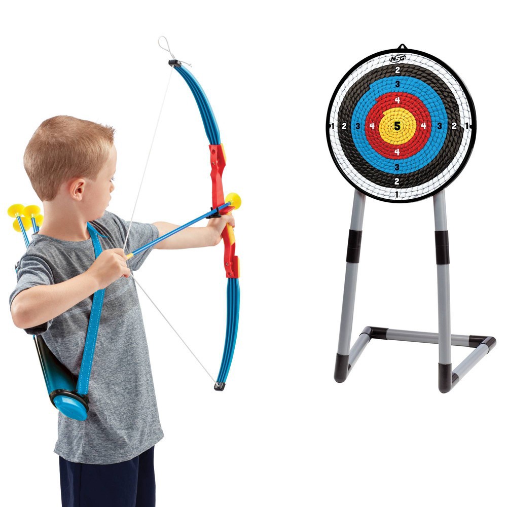 slide 3 of 6, NSG Junior Archery Game Set with Target, 1 ct