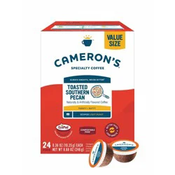 Cameron's Coffee Toasted Southern Pecan Light Roast Coffee Pods - 24ct