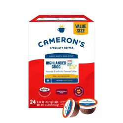 Cameron's Coffee Highlander Grog Light Roast Coffee Pods - 24ct
