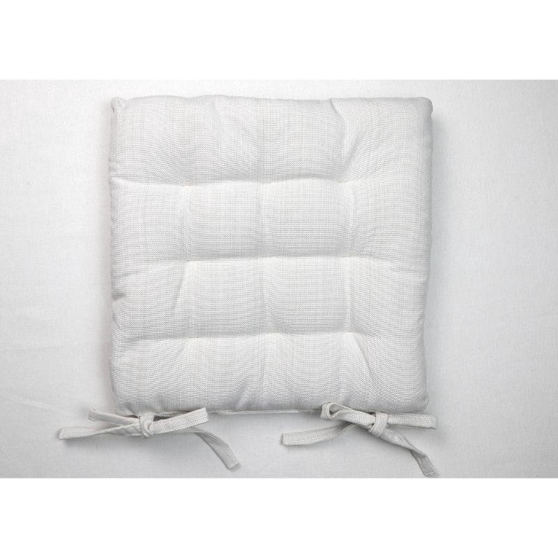 slide 1 of 1, Solid Chair Pad Cream - Threshold™: Indoor Square Seat Cushion, Cotton & Polyester, OEKO-TEX Certified, 1 ct