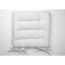 Solid Chair Pad Cream - Threshold™: Indoor Square Seat Cushion, Cotton & Polyester, OEKO-TEX Certified