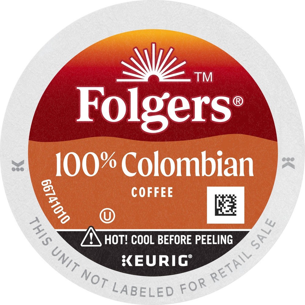 slide 7 of 10, Folgers Colombian Dark Roast Coffee Pods - 24ct, 24 ct