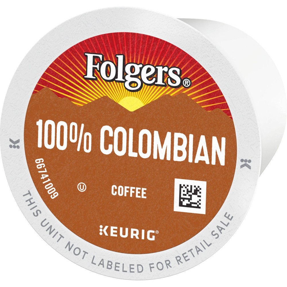 slide 10 of 10, Folgers Colombian Dark Roast Coffee Pods - 24ct, 24 ct