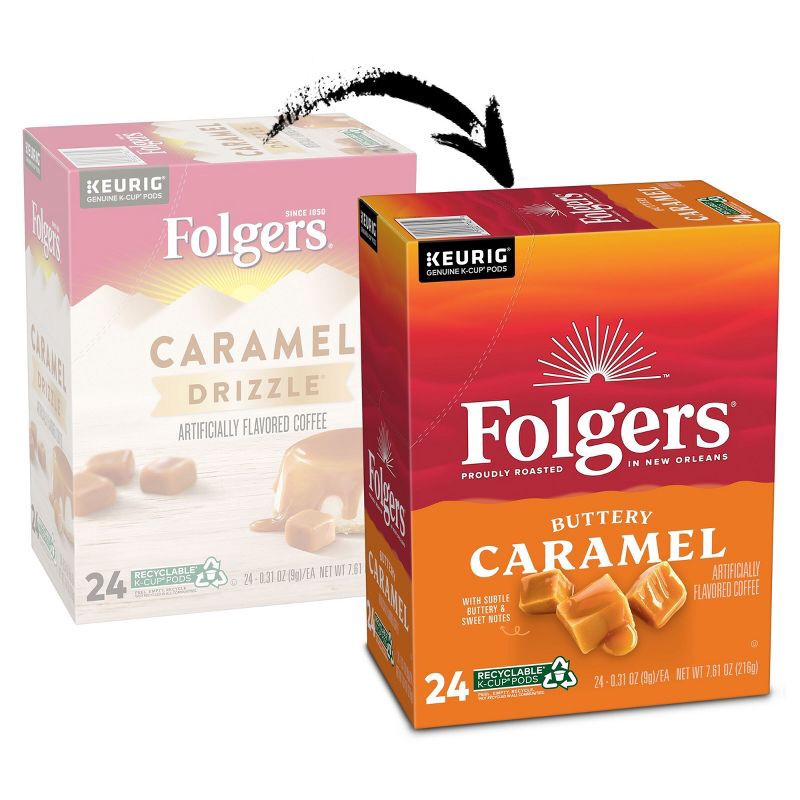 Folgers Caramel Drizzle Dark Roast Coffee Pods 24ct 24 ct Shipt