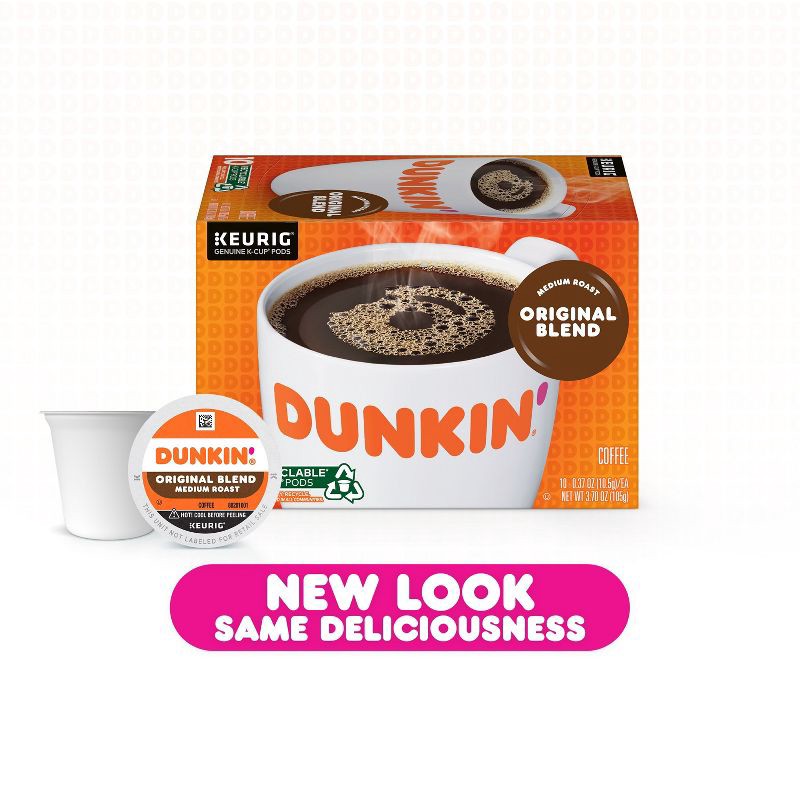 slide 2 of 9, Dunkin' Donuts Dunkin' Original Blend, Medium Roast, Keurig K-Cup Pods - 22ct, 8.14 oz
