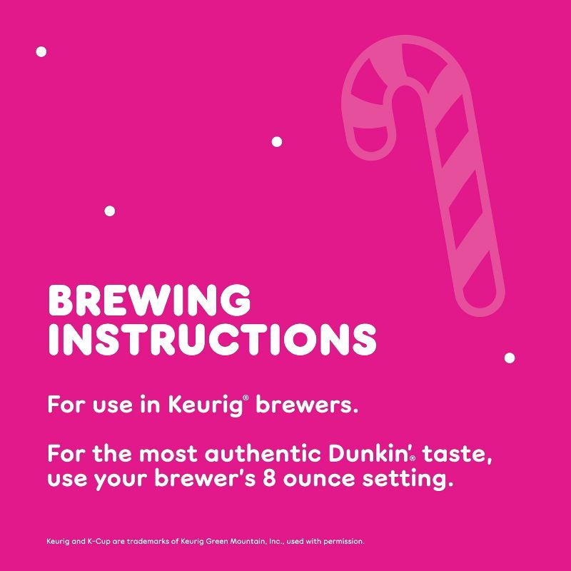 slide 4 of 8, Dunkin' Donuts Dunkin' White Chocolate Peppermint Artificially Flavored Medium Roast Keurig K-Cup Coffee Pods - 22ct, 22 ct