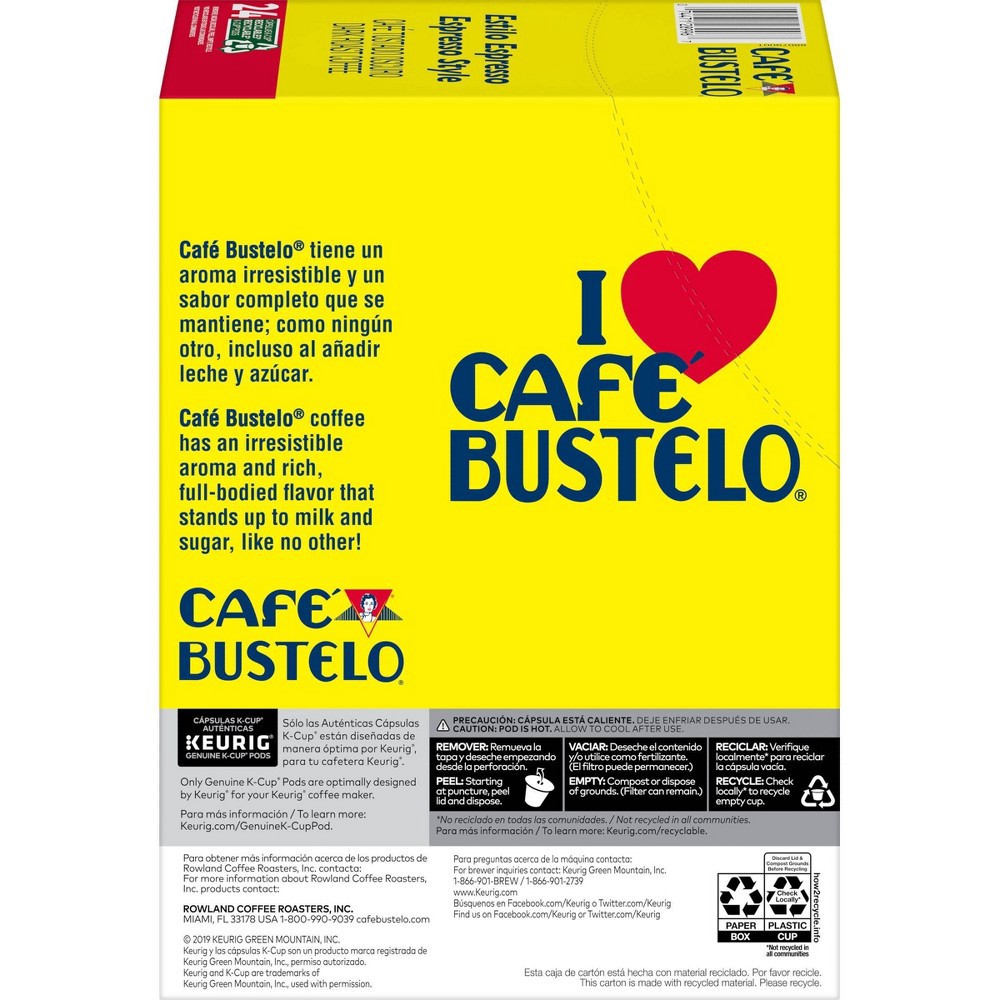 slide 2 of 5, Cafe Bustelo Espresso Dark Roast Coffee Pods - 24ct, 24 ct