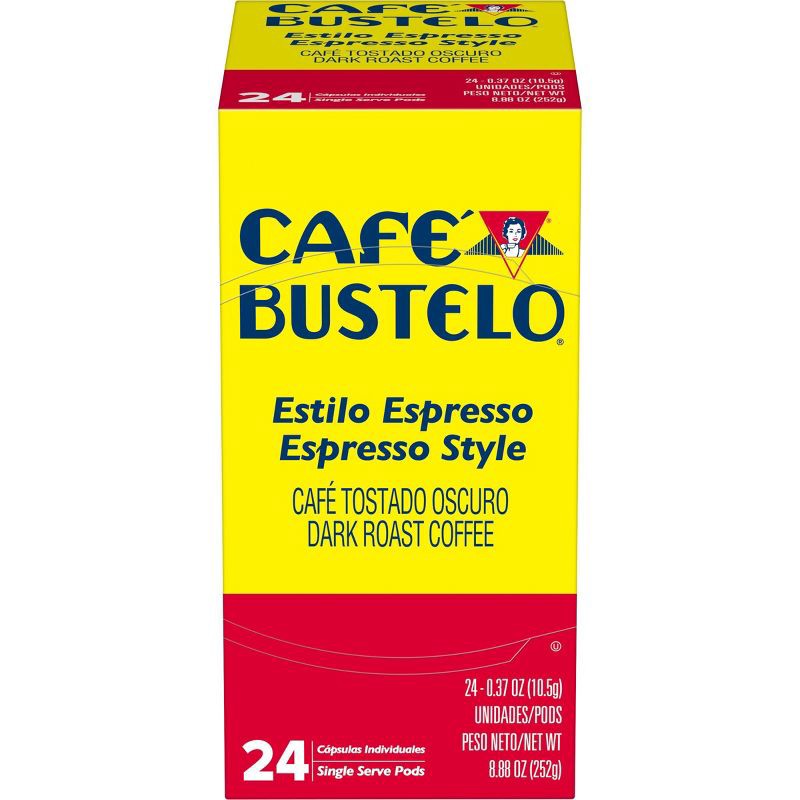 slide 1 of 8, Cafe Bustelo Café Bustelo Espresso Dark Roast Coffee - Keurig K-Cup Pods - 24ct, 24 ct