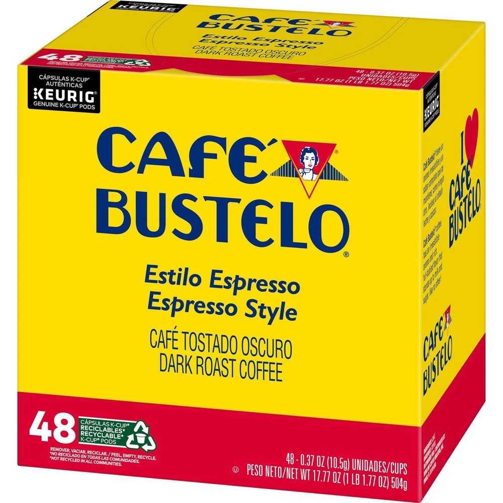 slide 4 of 6, Cafe Bustelo Espresso Dark Roast Coffee Pods- 48ct, 48 ct