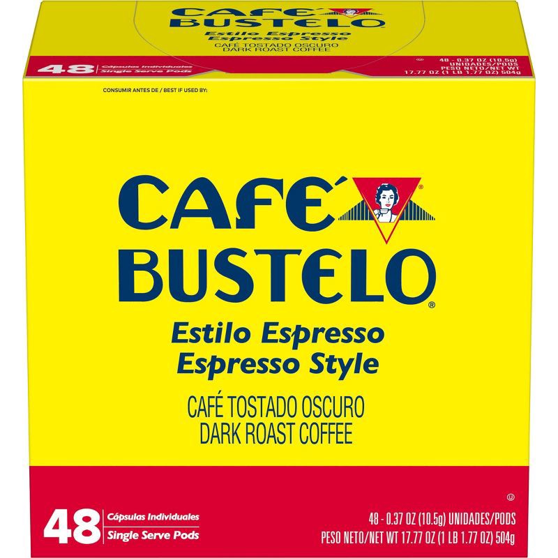 slide 1 of 10, Cafe Bustelo Café Bustelo Espresso Dark Roast Coffee - Keurig K-Cup Pods - 48ct, 48 ct