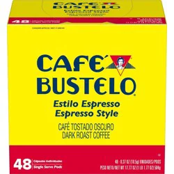 Cafe Bustelo Café Bustelo Espresso Dark Roast Coffee - Keurig K-Cup Pods - 48ct