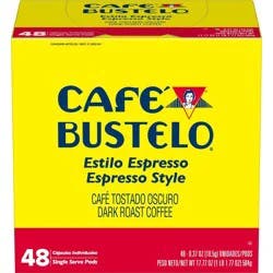 Cafe Bustelo Café Bustelo Espresso Dark Roast Coffee - Keurig K-Cup Pods - 48ct