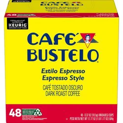 Cafe Bustelo Café Bustelo Espresso Dark Roast Coffee - Keurig K-Cup Pods - 48ct
