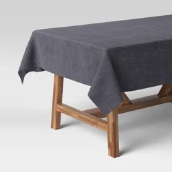 104" x 60" Chambray Tablecloth Blue - Threshold