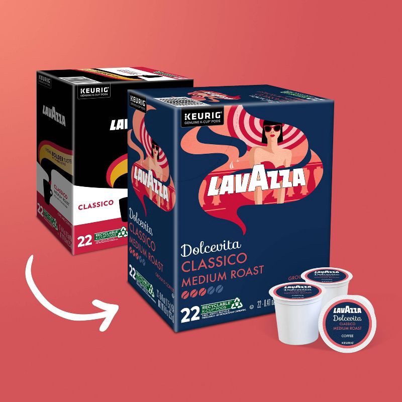 slide 3 of 14, Lavazza Classico Medium Roast Coffee Pods - 22ct, 22 ct