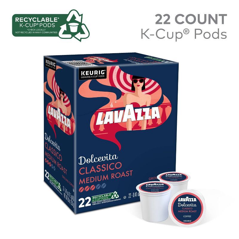 slide 4 of 14, Lavazza Classico Medium Roast Coffee Pods - 22ct, 22 ct