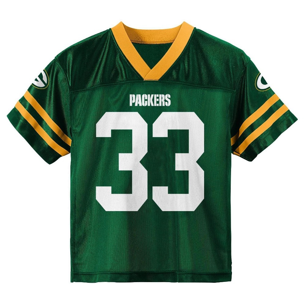 slide 2 of 3, NFL Green Bay Packers Boys' Jones Aaron Short Sleeve Jersey - XL, 1 ct