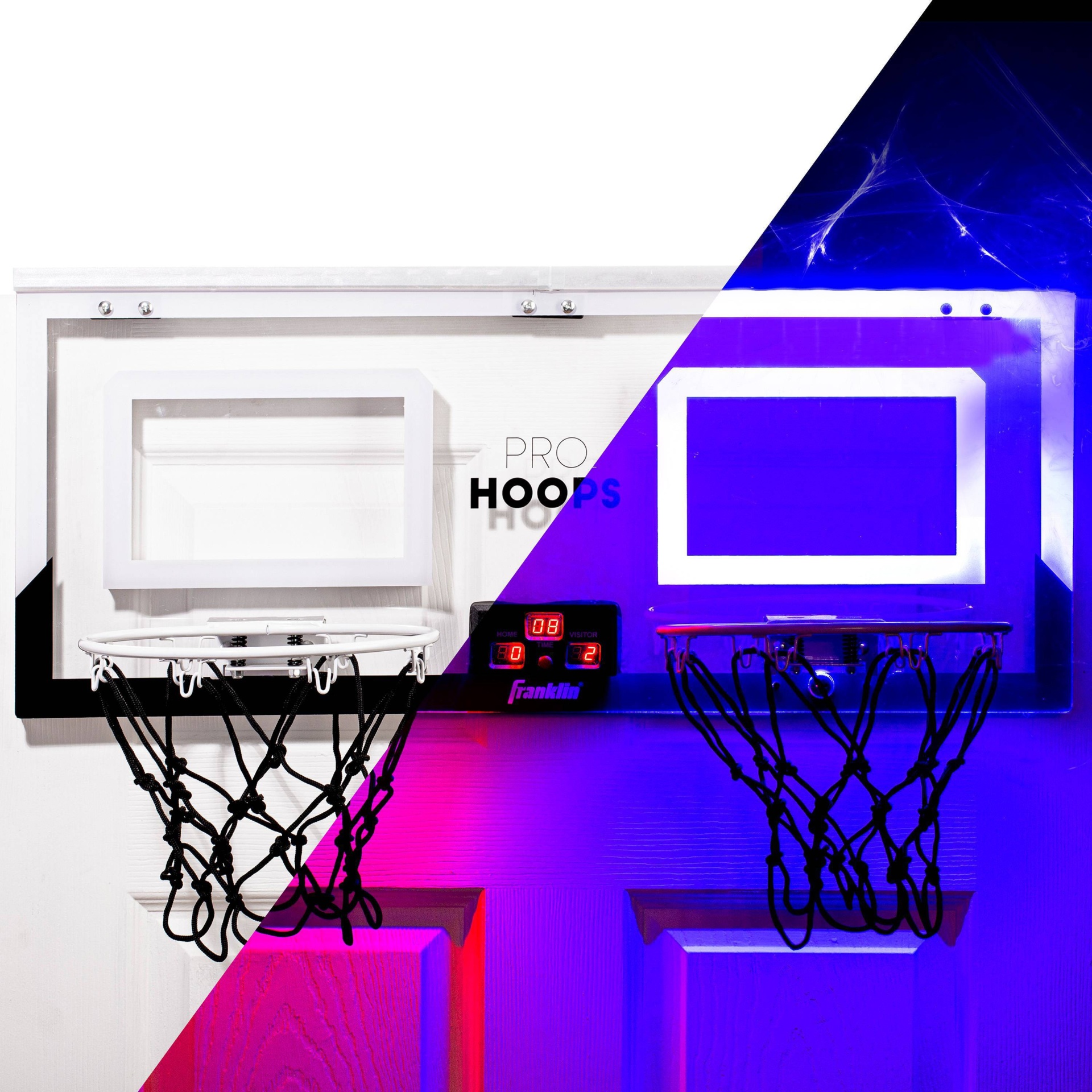 slide 1 of 6, Franklin Sports Pro Hoops LED with Basketball, 2 ct