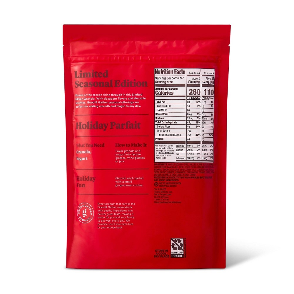 slide 2 of 2, Good & Gather Gingerbread Granola with Cranberries, 12 oz
