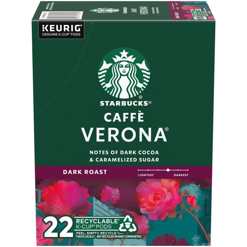 slide 1 of 7, Starbucks Keurig Caffè Verona Dark Roast Coffee Pods - 22 K-Cups, 1 ct