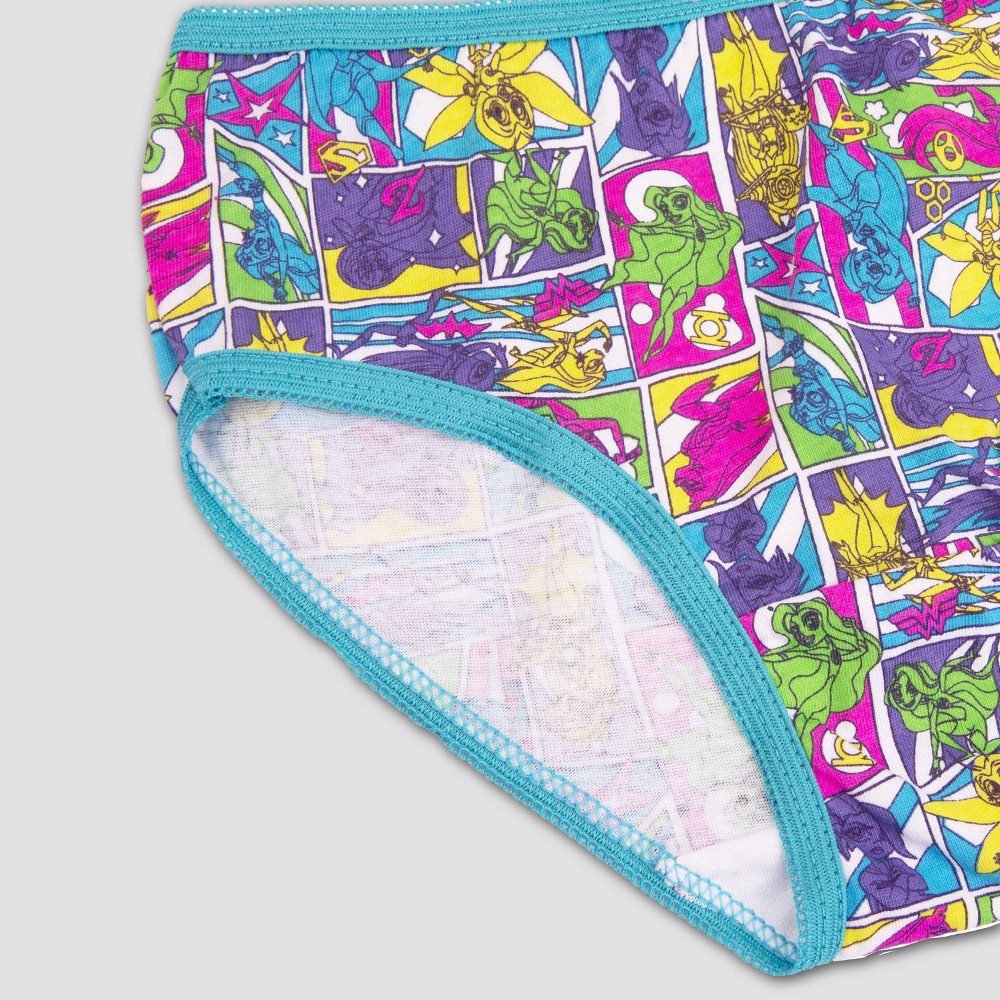 slide 2 of 5, DC Comics Girls' DC Superhero Girls 7pk Underwear - 4, 7 ct