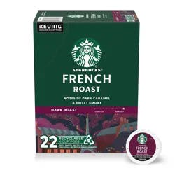 Starbucks French Dark Roast Keurig K-Cup Coffee Pods - 22ct