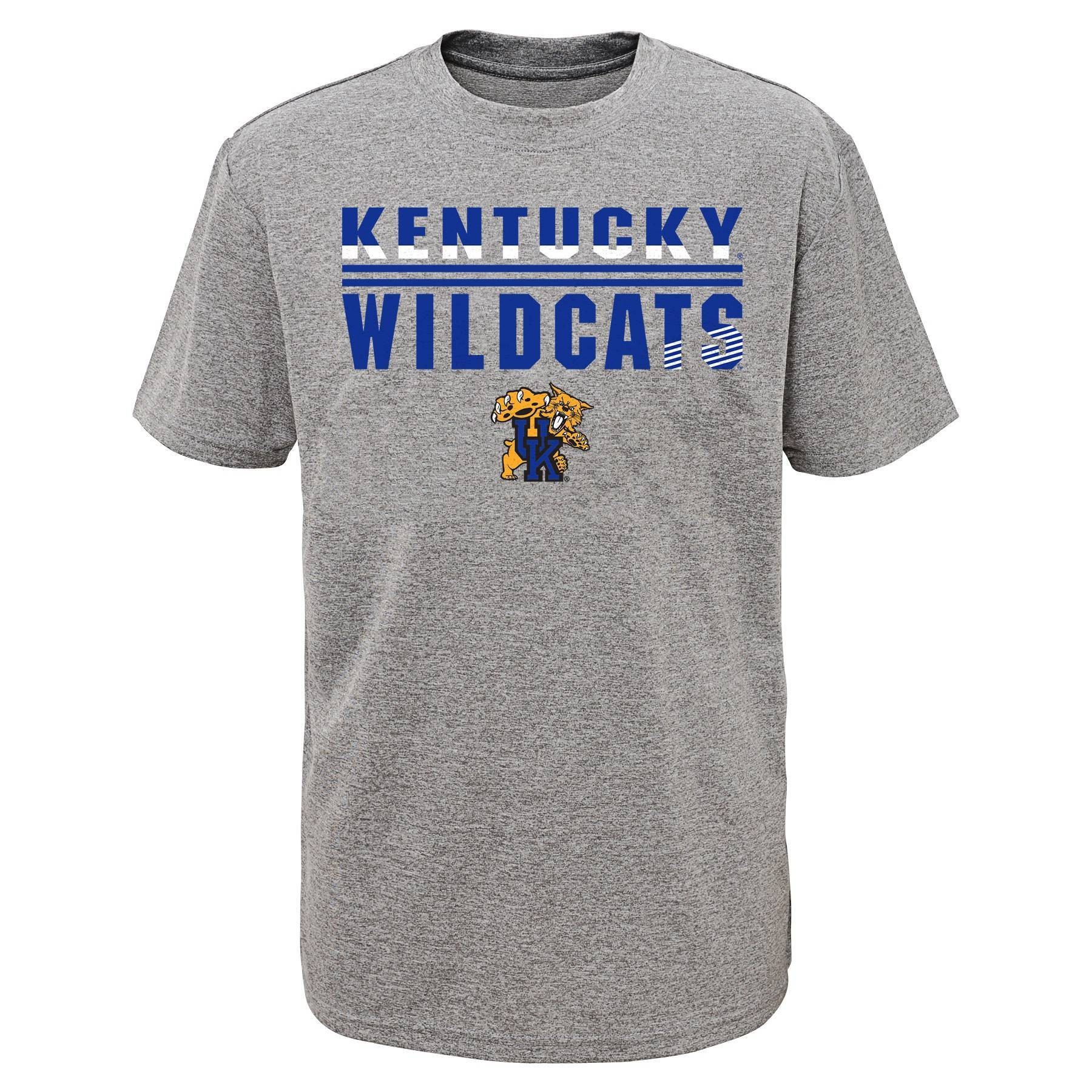 slide 1 of 1, NCAA Kentucky Wildcats Boys' Short Sleeve Gray Performance T-Shirt - XL, 1 ct