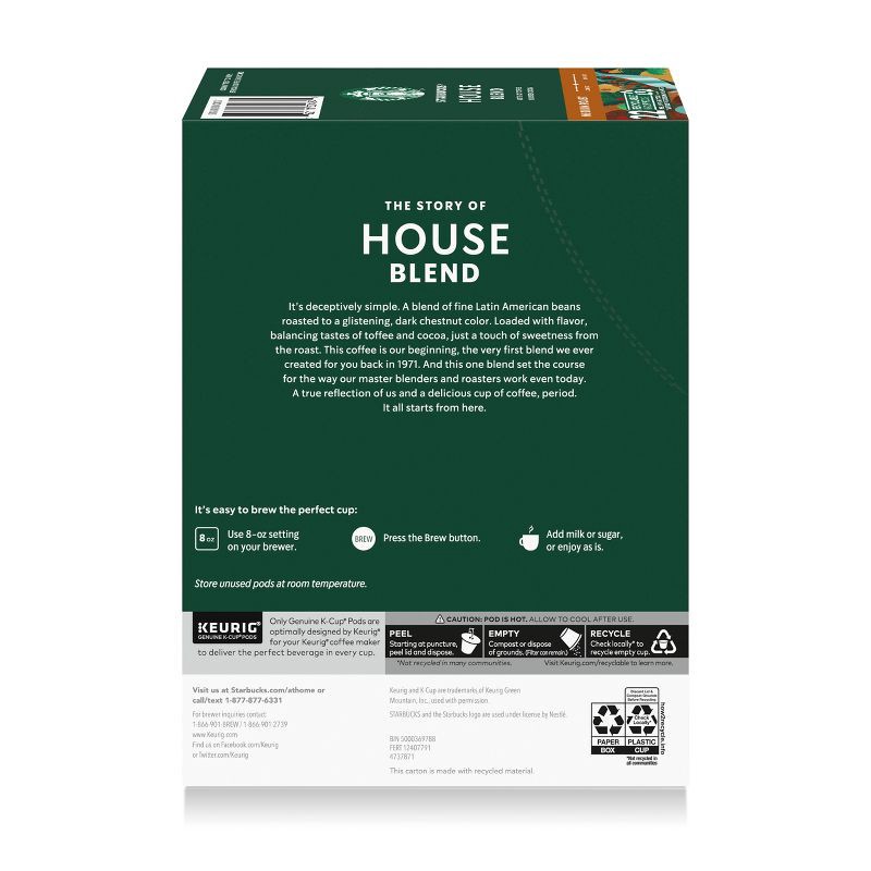 slide 2 of 10, Starbucks Keurig House Blend Medium Roast Coffee Pods - 22ct, 22 ct
