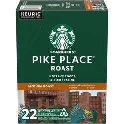 Starbucks Pikes Place Medium Roast Keurig K-Cup Coffee Pods - 22ct