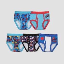 Boys' Marvel Spider-Man 5pk Underwear - 6: Classic Patterns, Mid Rise, Ribbed Cotton