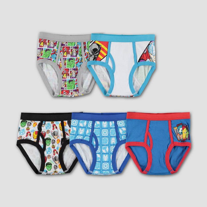 slide 1 of 3, Boys' Marvel Avengers 5pk Underwear - 4, 5 ct