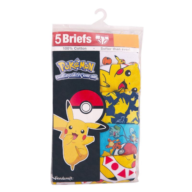 slide 3 of 3, Boys' Pokemon 5pk Underwear - 6, 5 ct