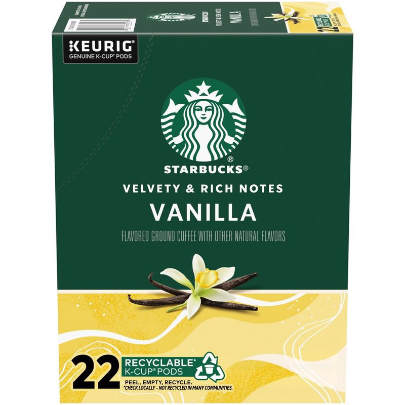 slide 1 of 7, Starbucks Keurig Vanilla Light Roast Coffee Pods - 22 K-Cups, 1 ct