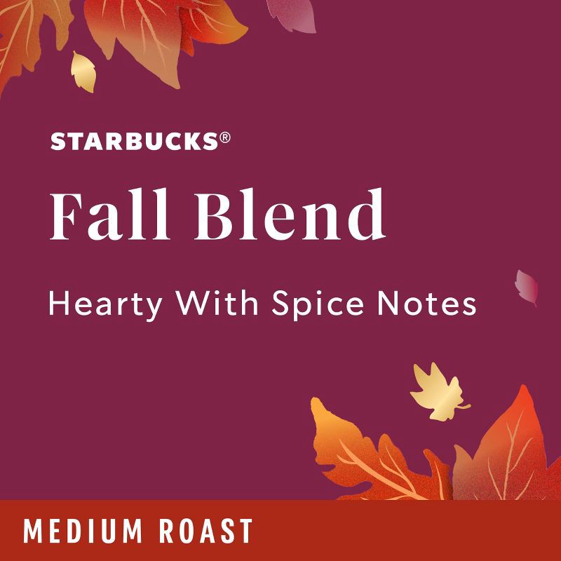 slide 5 of 9, Starbucks Fall Blend Medium Roast Keurig K-Cup Coffee Pods - 22ct, 22 ct