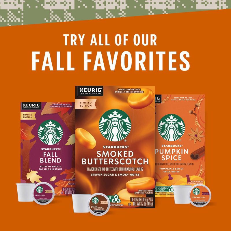 slide 5 of 8, Starbucks Keurig Fall Blend Medium Roast Coffee Pods - 22 K-Cups, 1 ct