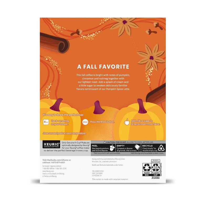 slide 2 of 7, Starbucks Keurig Pumpkin Spice Coffee Pods - 22 K-Cups, 1 ct