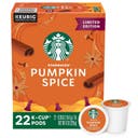 Starbucks Pumpkin Spice Flavored Light Roast Keurig K-Cup Coffee Pods - 22ct