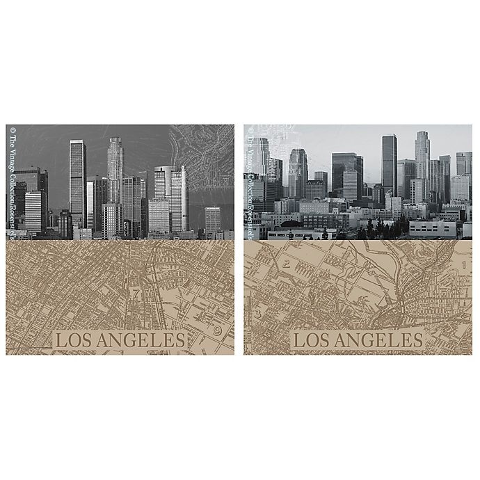 slide 1 of 1, Thirstystone LA Maps Coasters, 4 ct