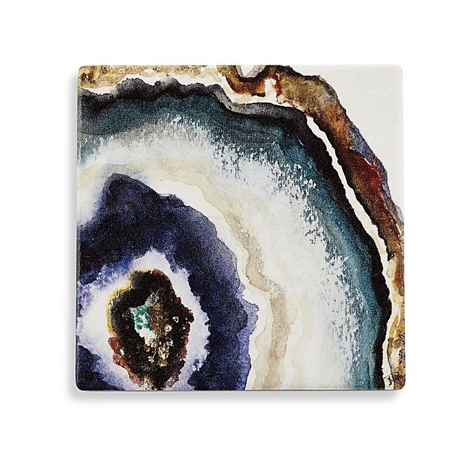 slide 1 of 1, Thirstystone Up Close Agate Watercolor Square Single Coaster, 1 ct