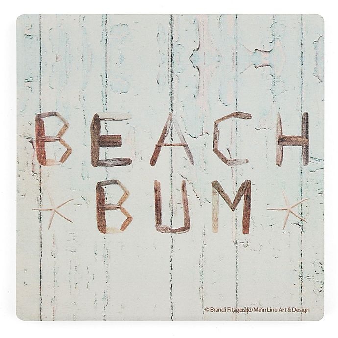 slide 1 of 1, Thirstystone Dolomite Beach Bum Single Square Coaster, 1 ct