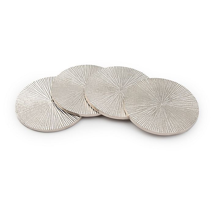 slide 2 of 2, Thirstystone Metal Sunburst Round Coasters, 4 ct