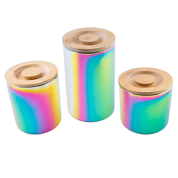 slide 2 of 3, Thirstystone Resources Medium Ceramic Canister - Rainbow, 1 ct