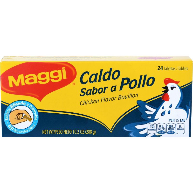 slide 1 of 1, Maggi Chicken Flavor Bouillon - 24Tablets/ 10.2oz, 24tablets, 10.2 oz