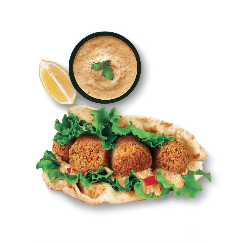 slide 2 of 3, Frozen Vegan Falafel with Tahini Sauce - 10.2oz - Good & Gather™, 10.2 oz