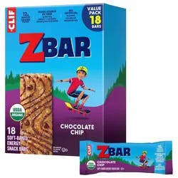 Zbar Chocolate Chip Organic Granola Snack Bars - 22.86oz/18pk